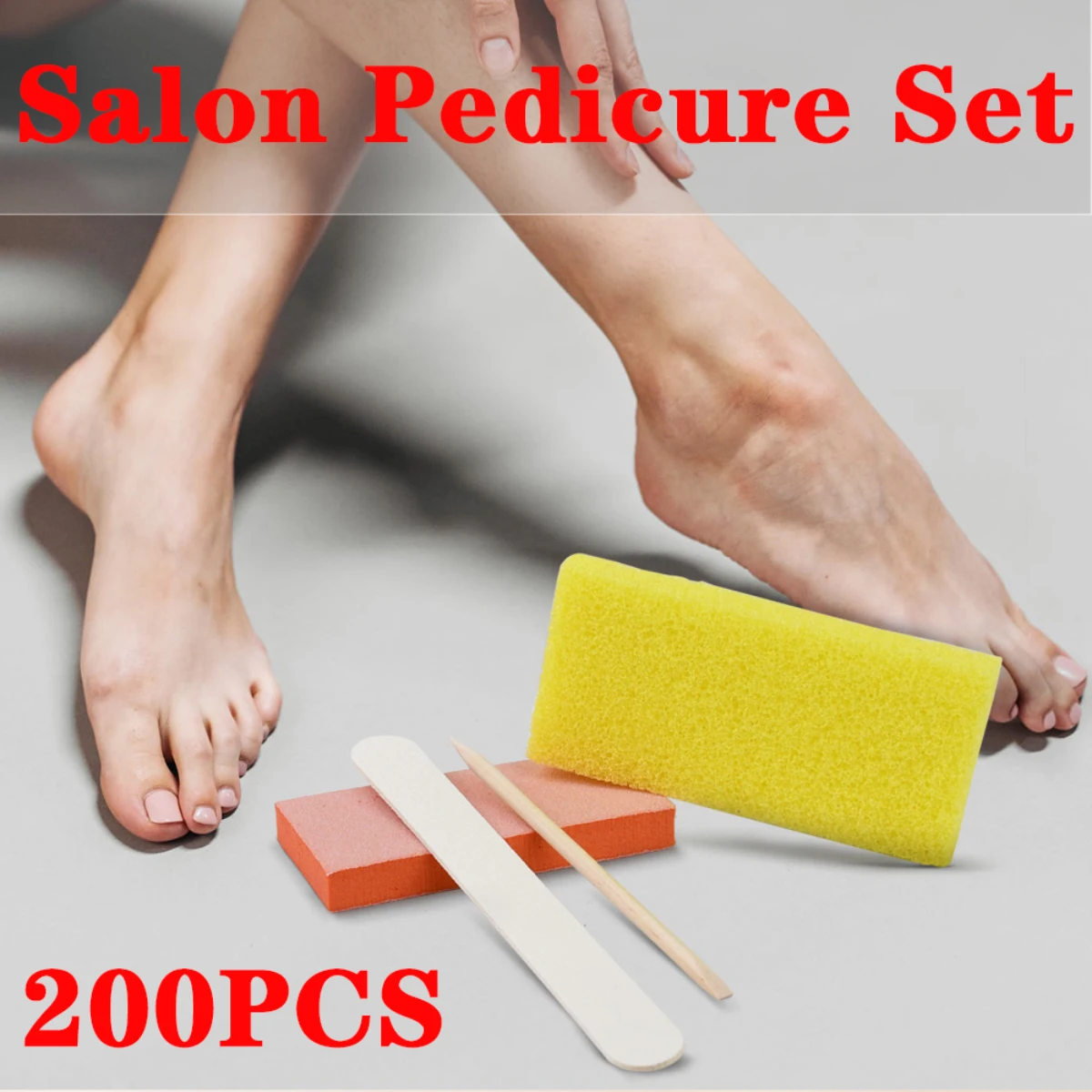 

Wholesale 200Sets Disposable 4Pcs Nail Set Manicure 4 in 1 Pedicure Kit for Salon