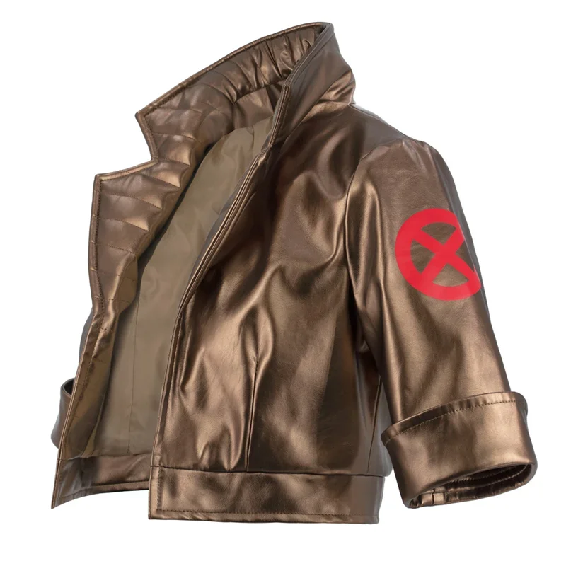 RT01 WENAM 여성 영웅 코스프레 자켓 하이 웨스트 PU 가죽 코트 애니메이션 X-Men Rogue Anna Marie 캐주얼 자켓 코스프레 의상 H&Gf1