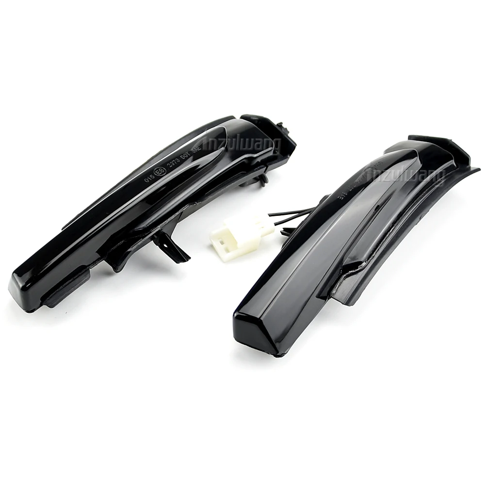 

Pair Led Side Wing Rear View Door Mirrors Repeater Dynamic Turn Signal Light Indicator Blinker For 16-21 Volvo XC90 XC60 V90 S90