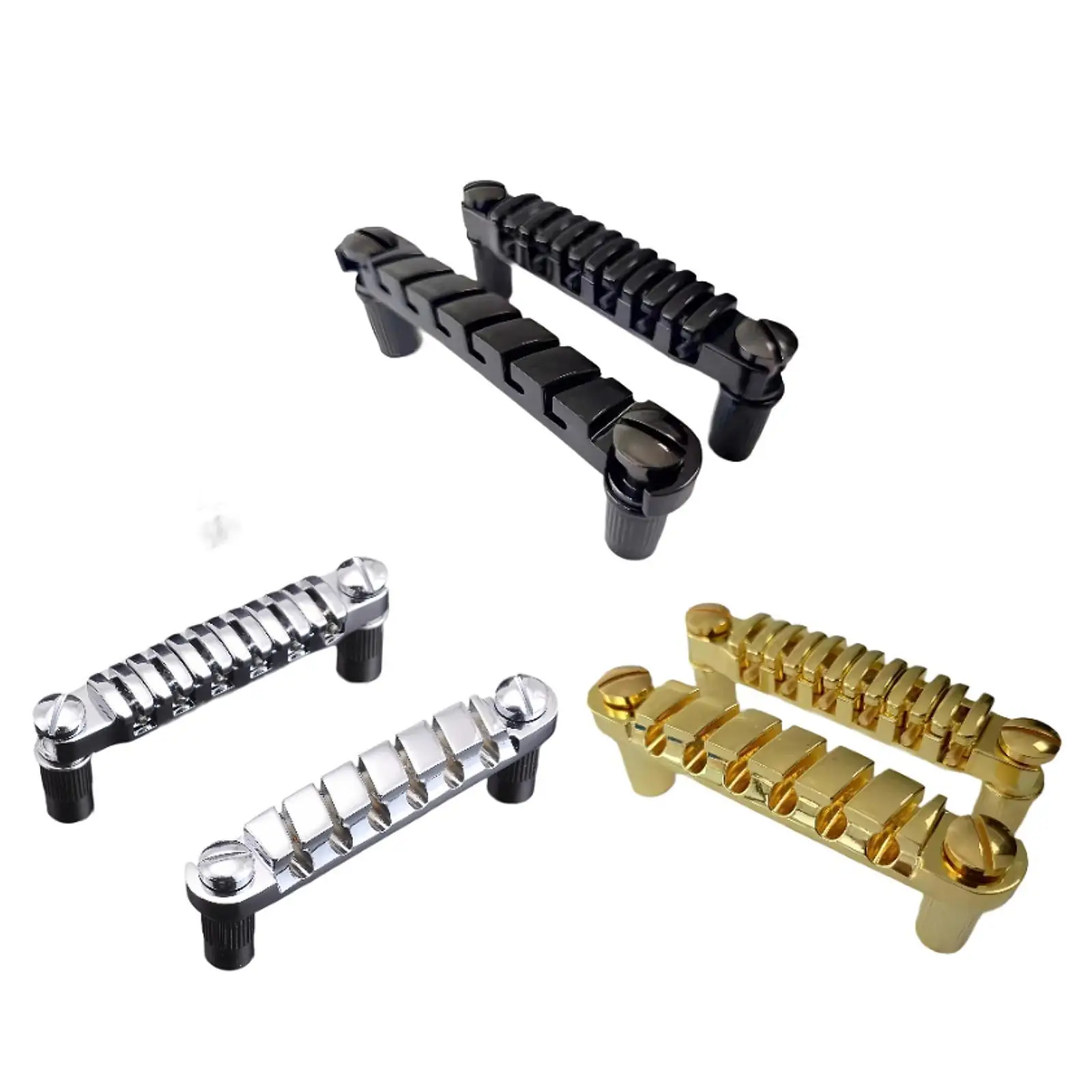 

Electric Guitar Bridge Tailpiece for 6 Strings Electric Guitar Sturdy Bridge String Spacing: Approx. 10.5mm Upgrade Replacement