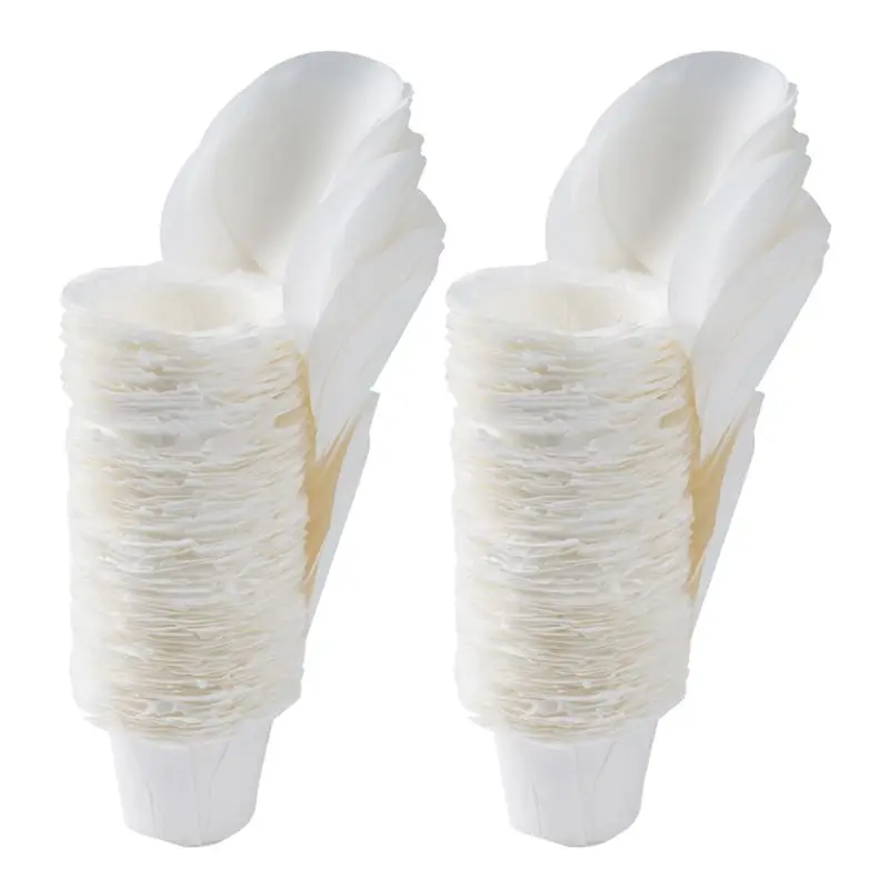 【ELEVATE LIFE】150PCS Coffee Filter Paper Cup Food Grade Filter Paper Holder Coffee Machine Paper Filter Capsule K Cup with Cover