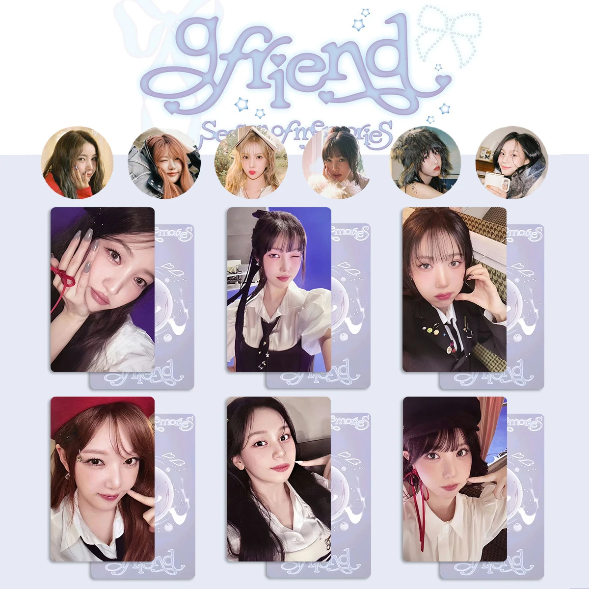 6Pcs/Set Kpop GFRIEND 10th Anniversary Photocards List Sowon Umji