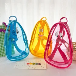 Kindergarten Transparent Backpack Cartoon Girls School Bags PVC Kids Backpacks Fashion Children Schoolbag for Boys Girls