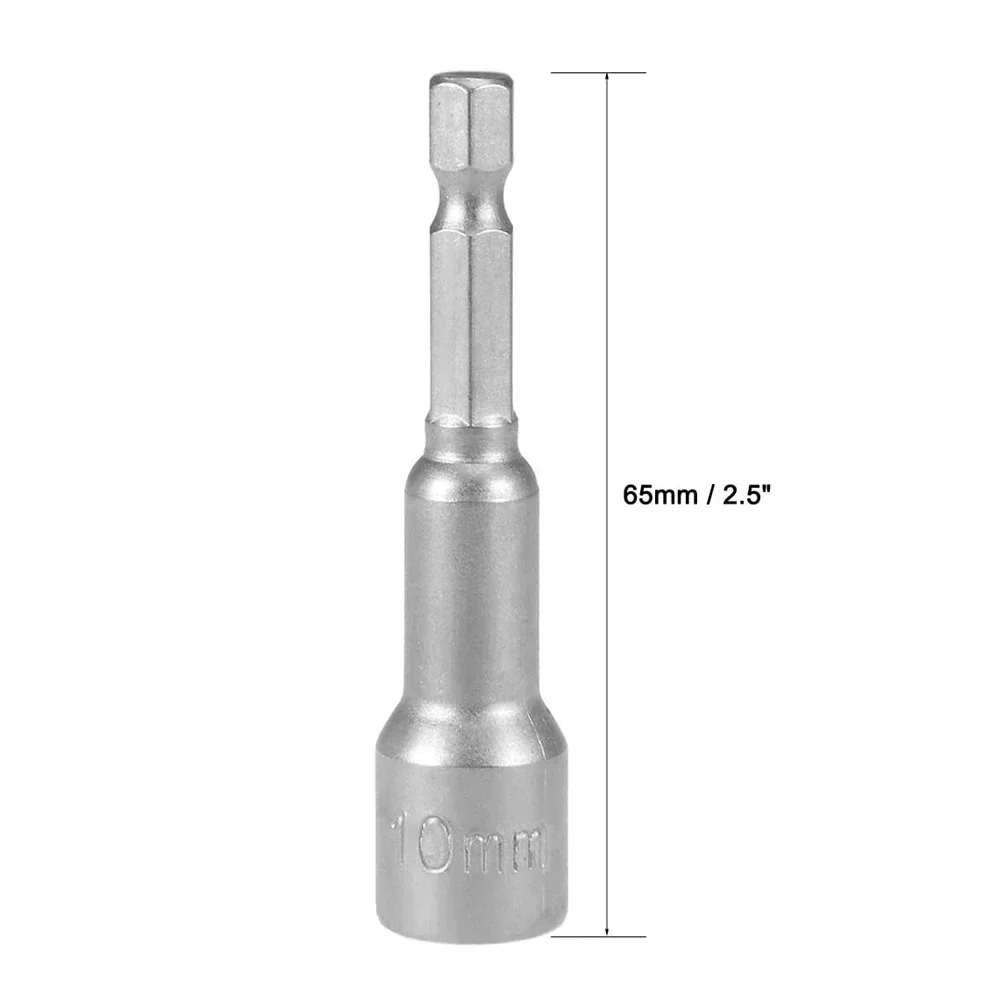 Wysokiej jakości zestaw nasadek udarowych 6mm-15mm - magnetyczny klucz nasadowy z adapterem bitów sześciokątnych 1/4\" do wiertarek elektrycznych