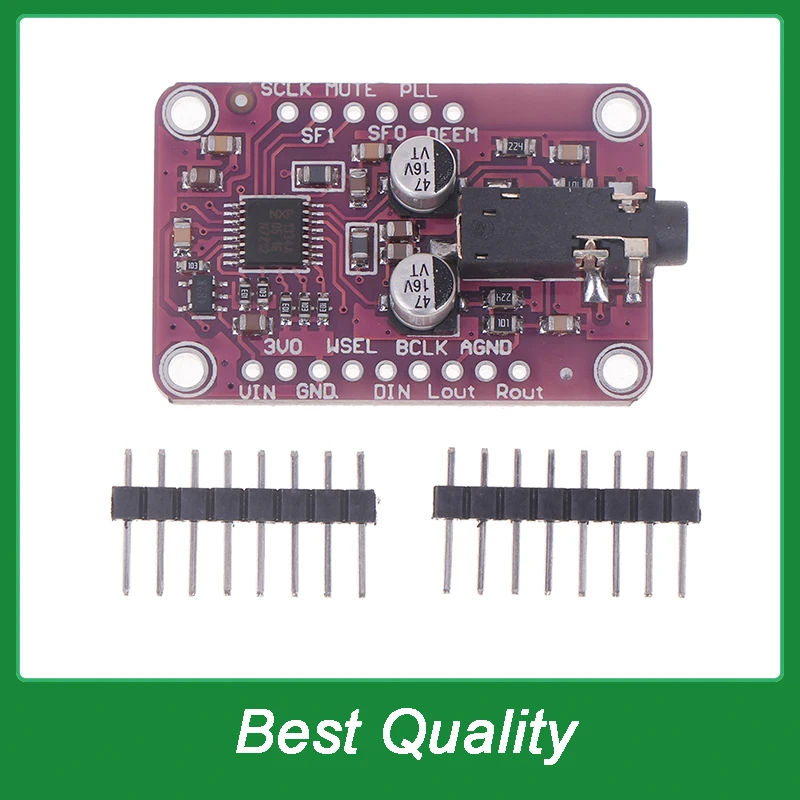 לוח מודול פענוח סטריאו אודיו CJMCU-1334 מודול DAC UDA1334A I2S מודול פענוח סטריאו אודיו DAC עבור ארדואינו