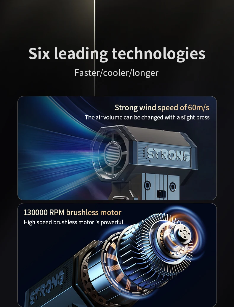 2025 뜨거운 판매 고속 130000rpm 전기 터보 제트 팬 가정용 웨어러블 박스를위한 강력한 휴대용 공기 송풍기