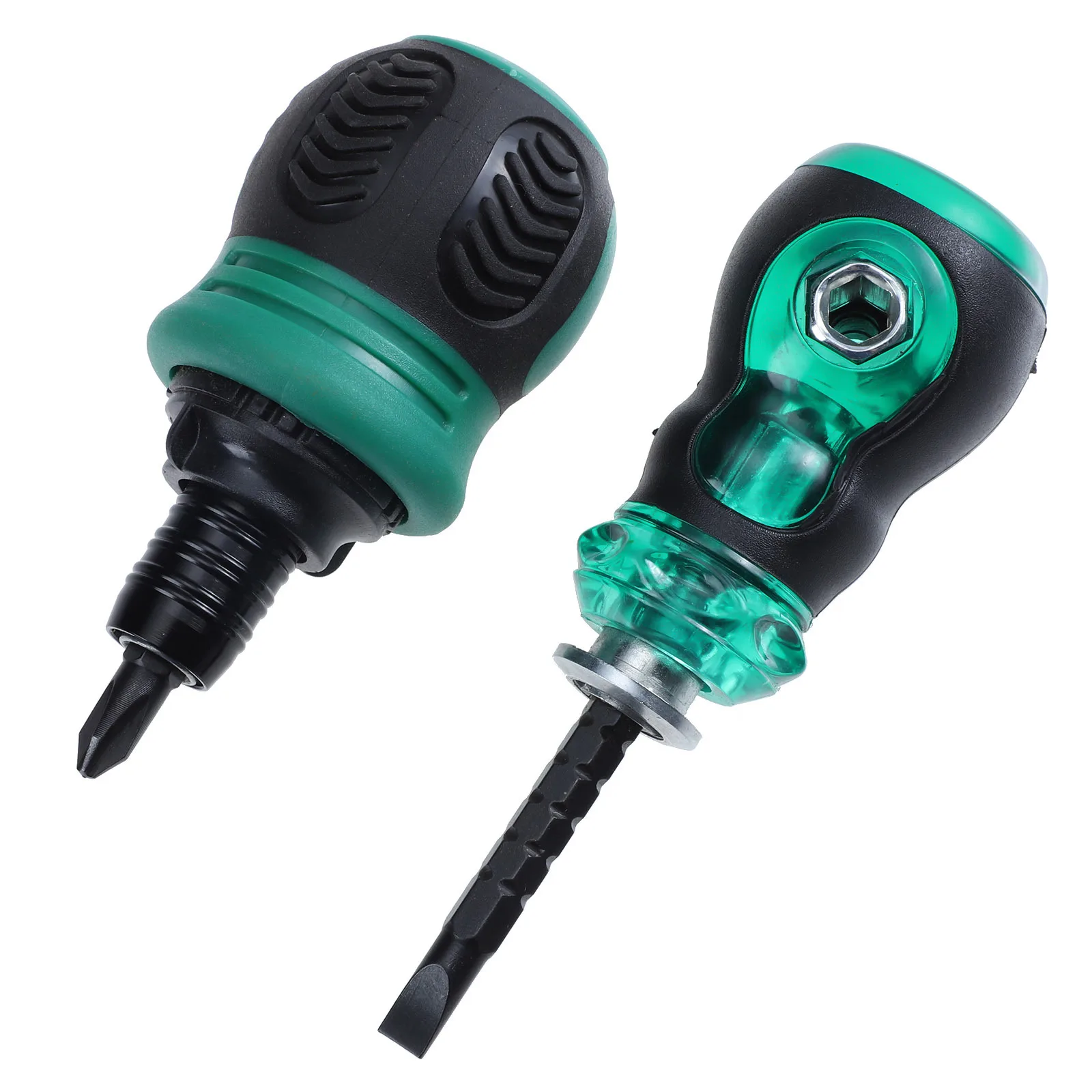 

2pcs Mini Screwdriver Dual Purpose Cross Flat Magnetic Hand Tool For Phone Repair Driver Household Multi-Purpose