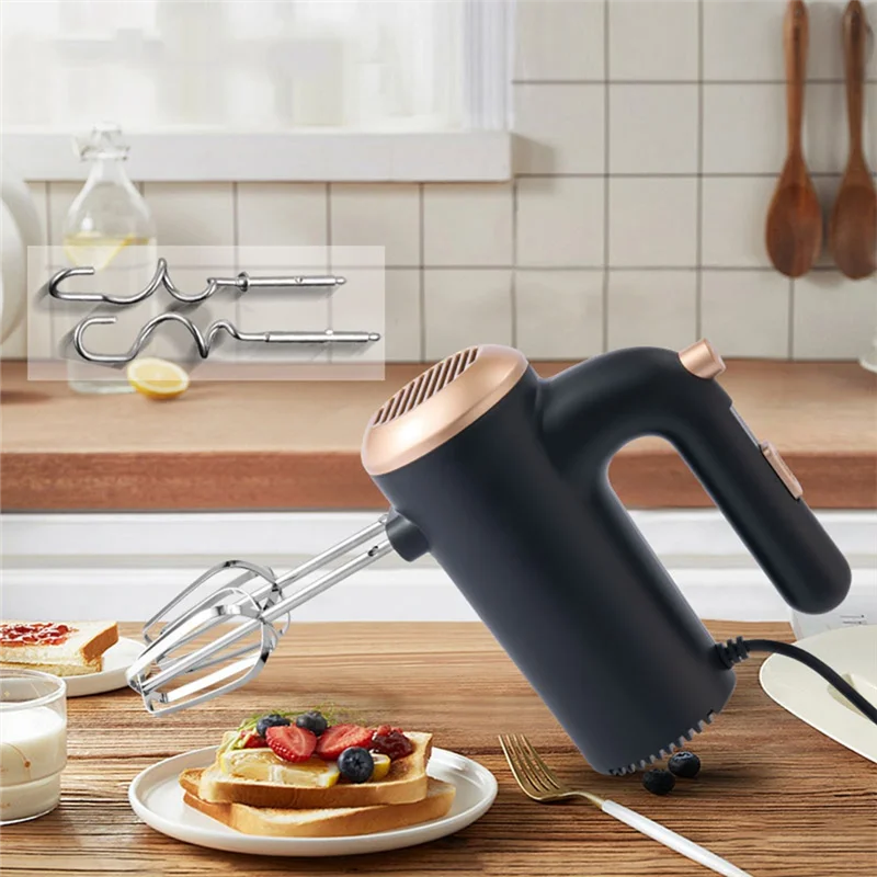 Fully Automatic Handheld Egg Beater Household Electric Egg Beater Baking Small Whipper Cream Mixer EU Plug-A54Q