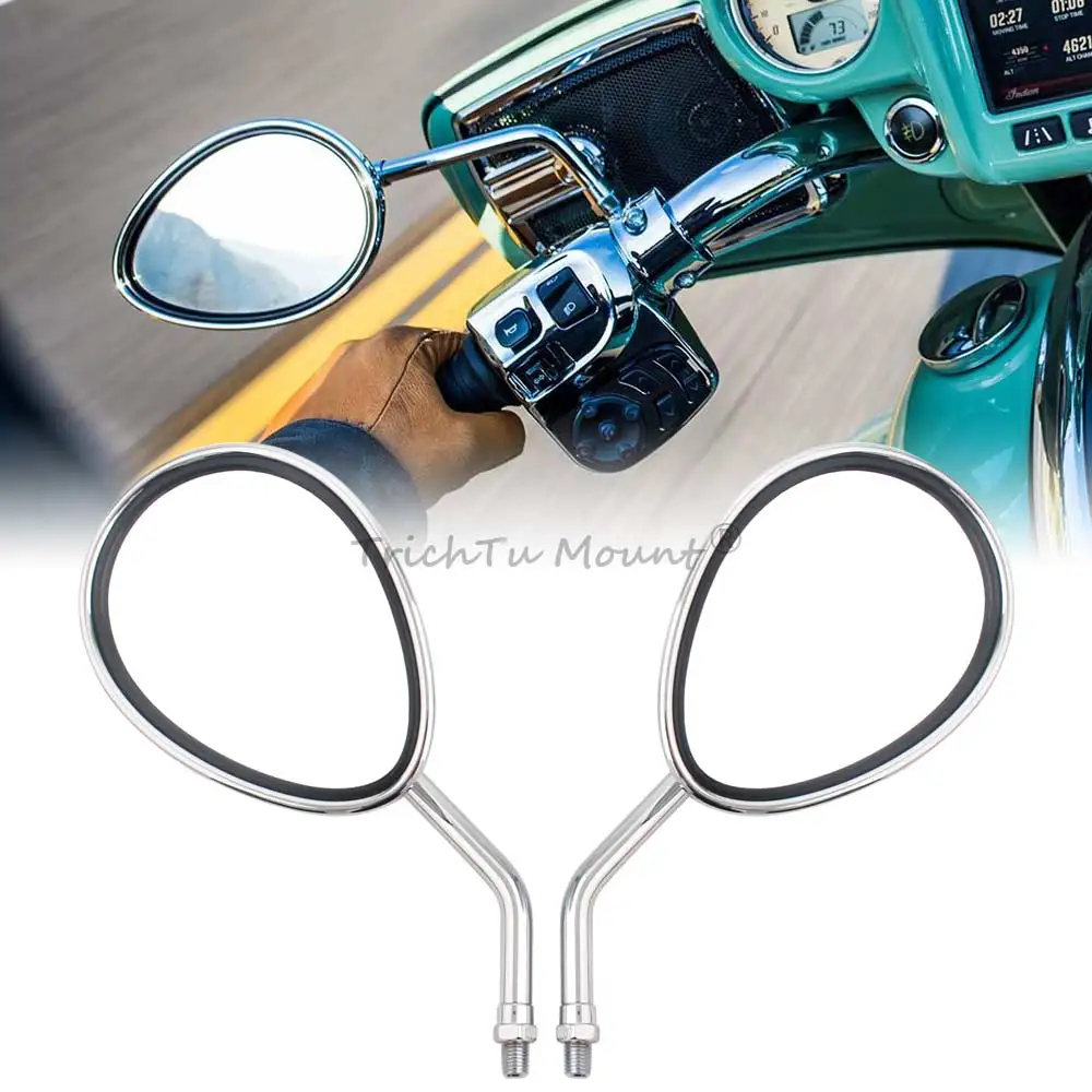 

For Indian Scout Bobber Chief Chieftain Roadmaster Vintage 2014-24 Rearview Motorcycle Side Mirrors Rear View Mirror Accessories