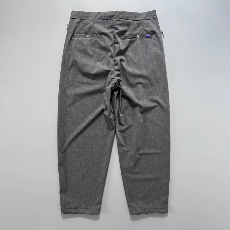 

Cooling Anti-Wrinkle Lightweight Japanese Sle Loose Fit Casual Khakis TR Blend Drapey Summer Faion Ci Long Trousers