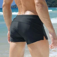 JOCKMAIL Mens Swimwear Short Swim Trunks Bathing Suit Swim Brief Beach Short Square Leg Board Short with Zipper Pocket Summer 5
