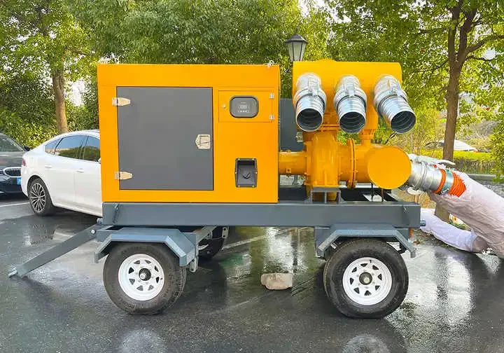 OEM Customizable Mobile Diesel Power Drainage Pump for Municipal Engineering High Pressure Pump