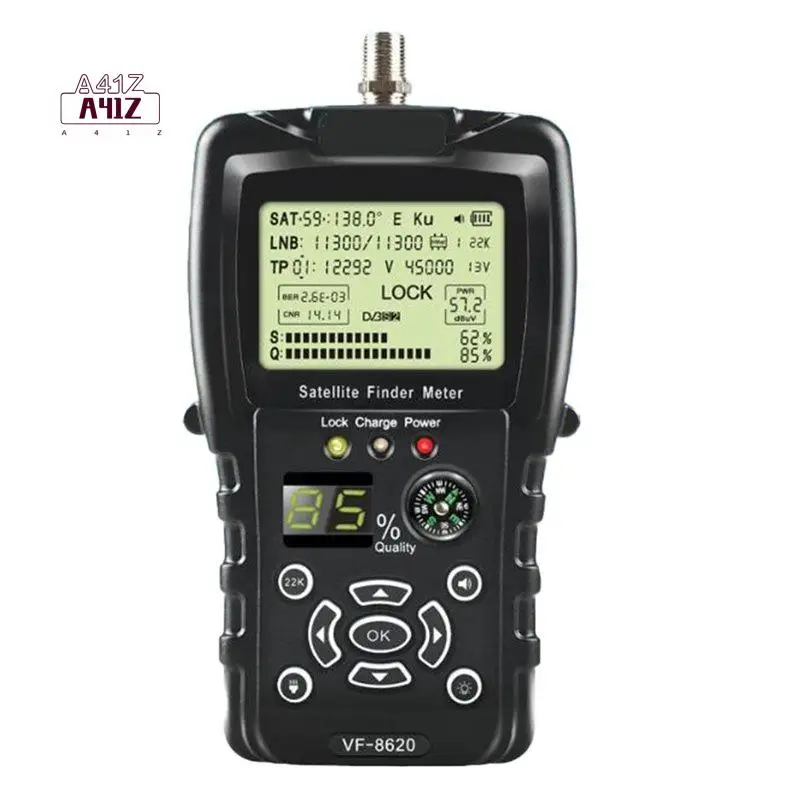 misuratore-di-segnale-satellitare-a41z-vf-8620-dvb-s-s2-s2x-con-schermo-1080p-bussola-e-torcia-ricaricabile