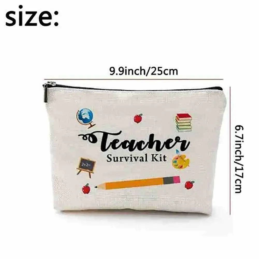 Teacher Travel Survival Kit, Appreciation Gift, Graduation Gifts for Teachers, Waterproof Makeup Bag, High School makeup bags