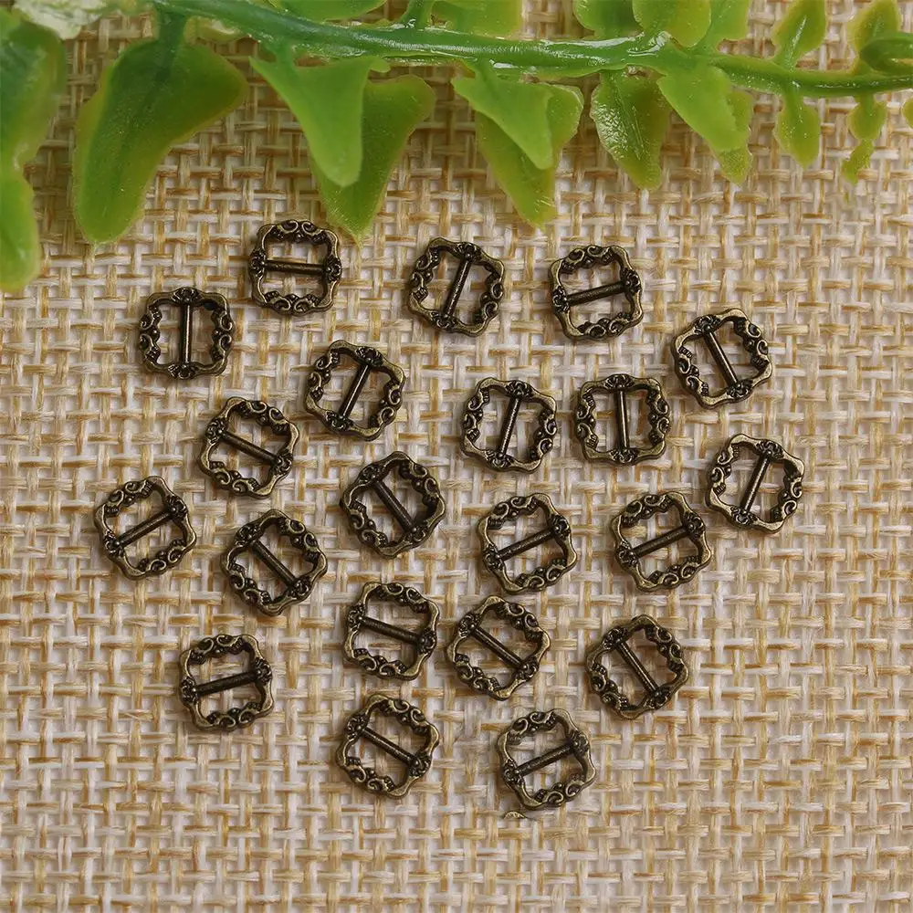 20/40pcs 3.5mm/7mm Mini Ultra-small 4 Colors Tri-glide Buckle Doll Bags Accessories Diy Dolls Buckles Pattern Belt Buttons