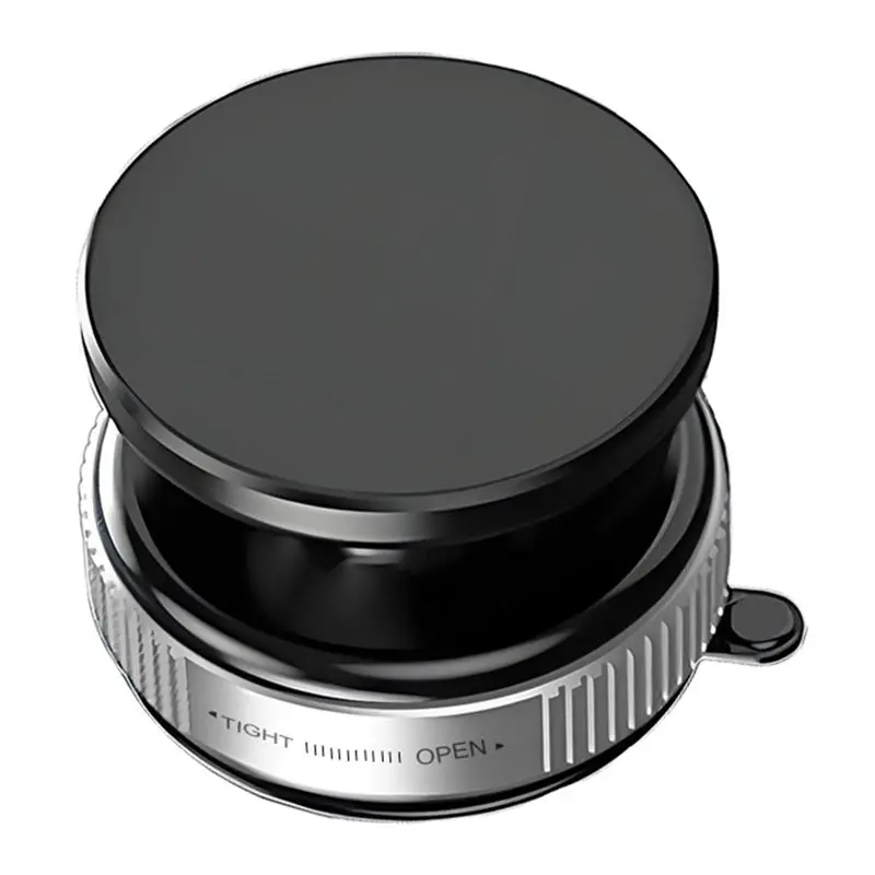 Magnetic Vacuum Suction Cup Folding Swivel Stand Vacuum Suction Cup Bracket Car Mobile Phone Holder Black-M53K