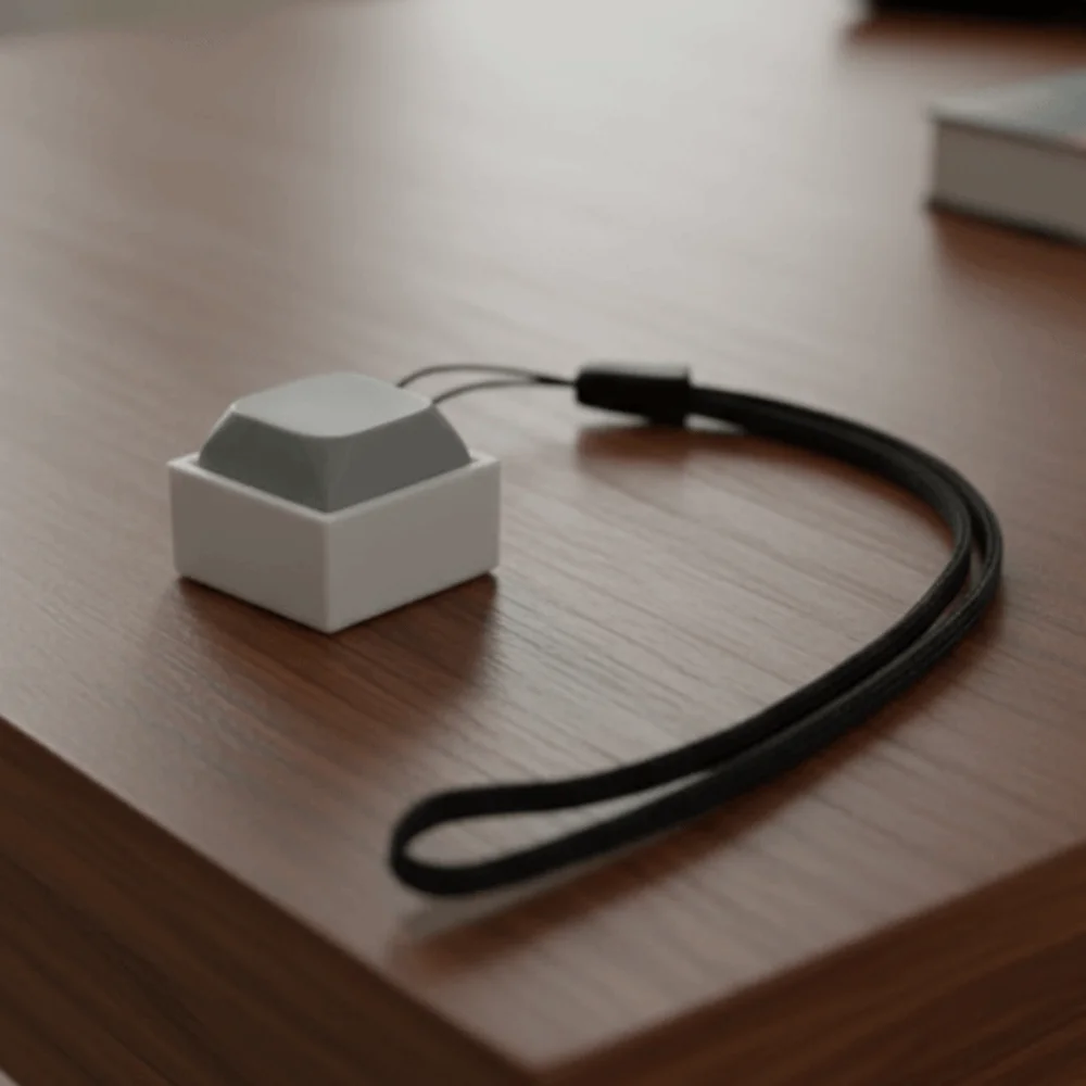 Click Button Fingertip Button Keychain ABS Trinket Mechanical Switch Keychain Without LED Light Keyboard Switche