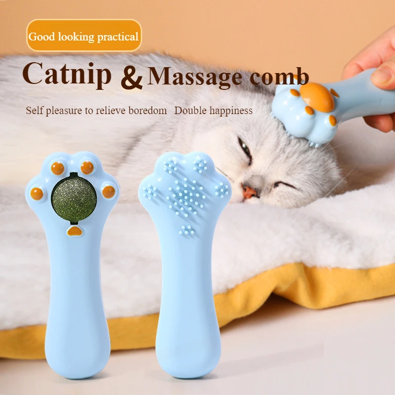 

Cat Soothing Cute Claws Licking Fun Cat Peppermint Massage Comb Teasing Cat Stick Self Relaxing Toy