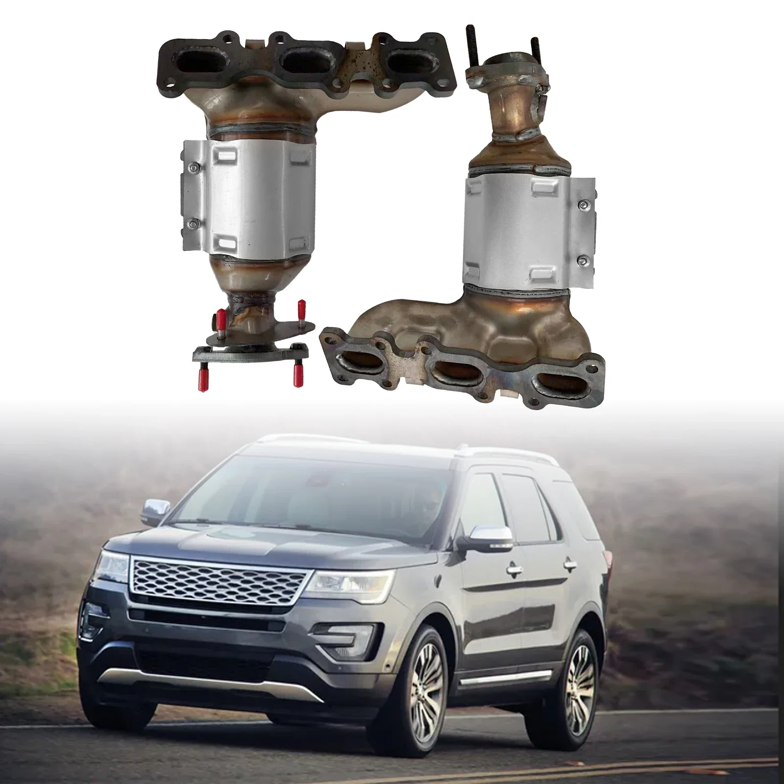 1pcs Front Left/Right Catalytic Converter for Ford Edge 3.5L 2015-2018 for Lincoln MKS 3.7L 2013-2016 1378,1379,674255,674256