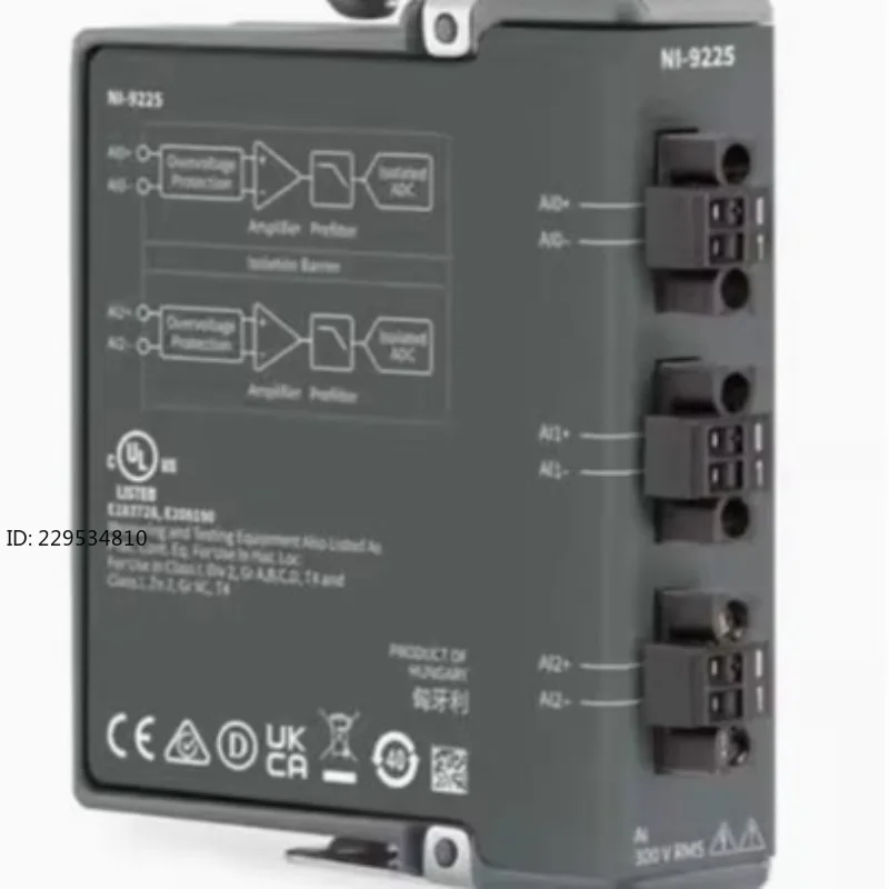 NI-9225 voltage input module, second-hand function is normal, tested