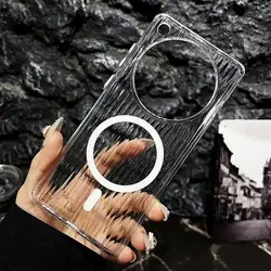 For OPPO Find X8 pro Case Luxury Transparent Skin-friendly Corrugated PC Cover For OPPO Find X8pro Shockproof Bumper Funda