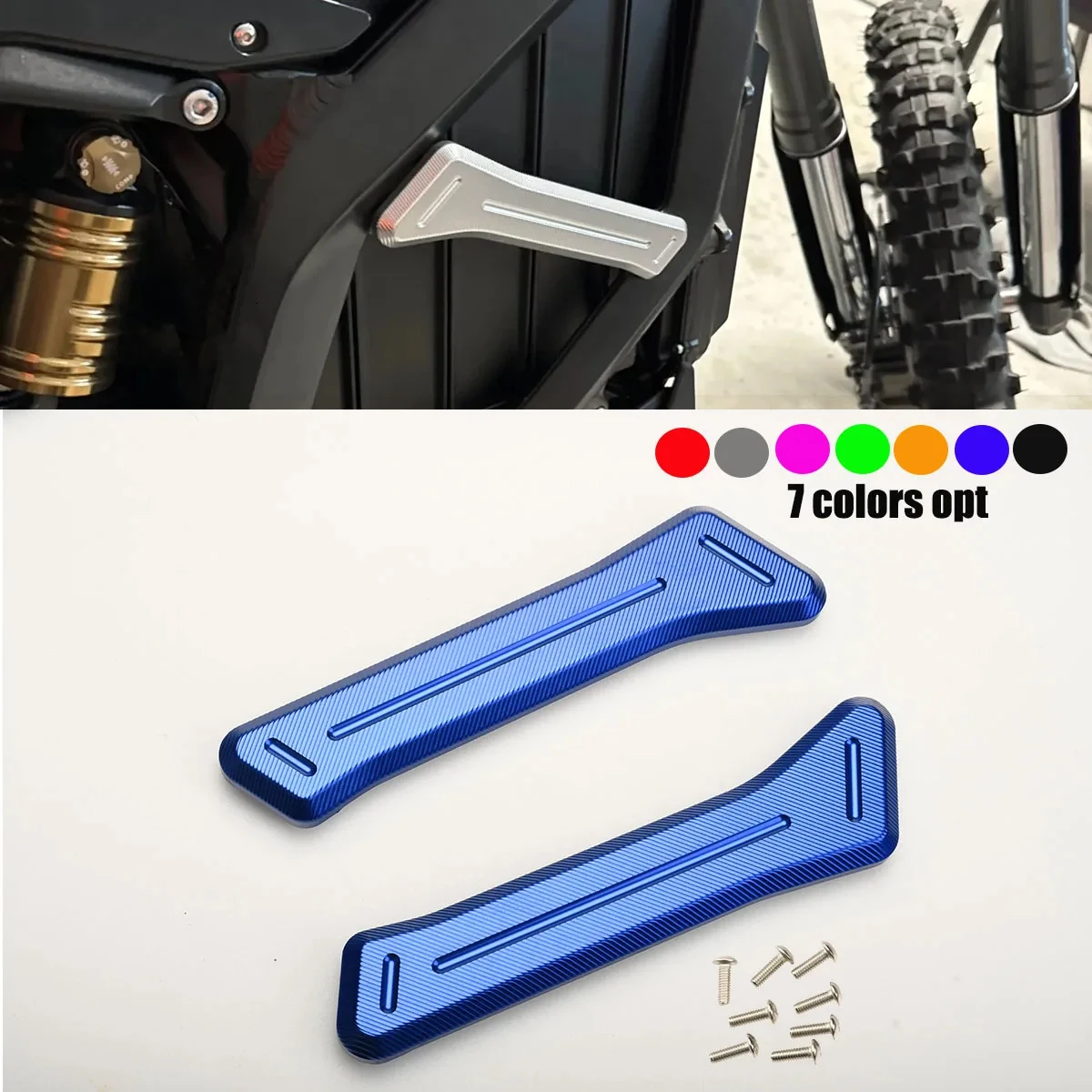 Motorcycles CNC Aluminum Alloy Part Strengthened For Surron Ultra Bee Frame Reinforcement Battery Protection Electric Dirt Bike