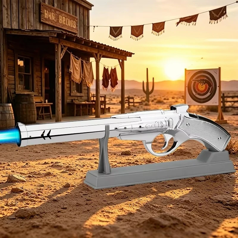 Outdoor Direct Fire Gun Inflatable Windproof Blue Flame Lighter Multi Functional Barbecue Point Carbon Point Cigar Tool