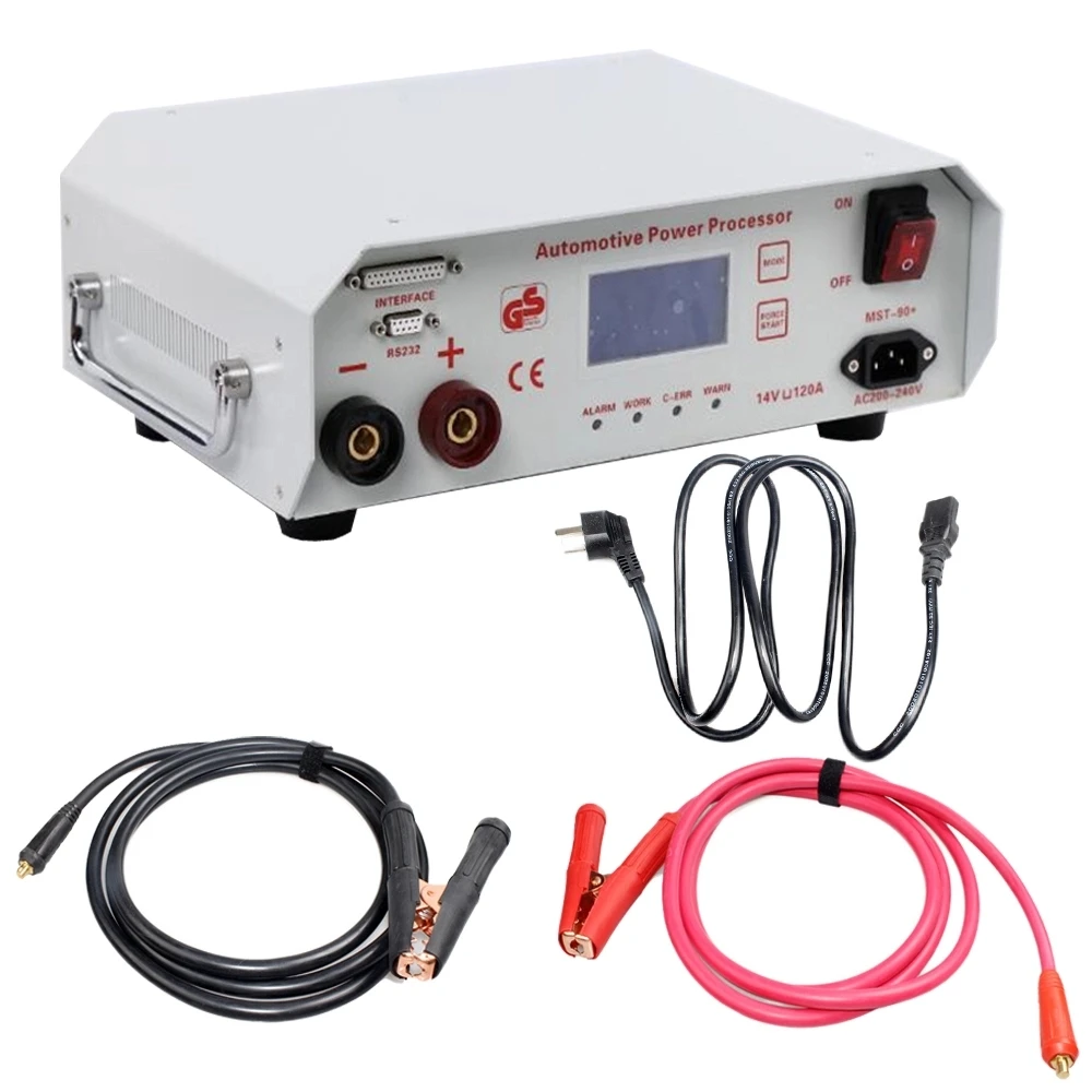 2024 Auto battery charger MST 90+ power supply  14V/120A Auto car ECU programming/coding voltage stabilizer 110V/220V