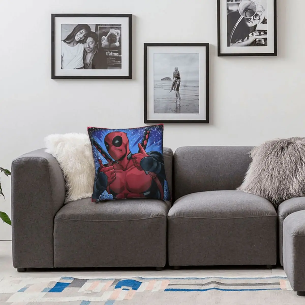 Deadpool Approved Pillowcase Printed Fabric Cushion Cover Decor Pillow Case Cover Sofa Square 40*40cm