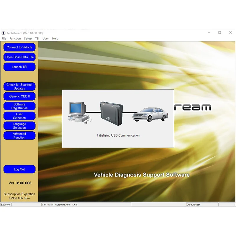 Newest Version 2023 FOR TOYOTA TIS Techstream 18.00.008 Software Link and Active Code Work with MINIVCI MINI VCI