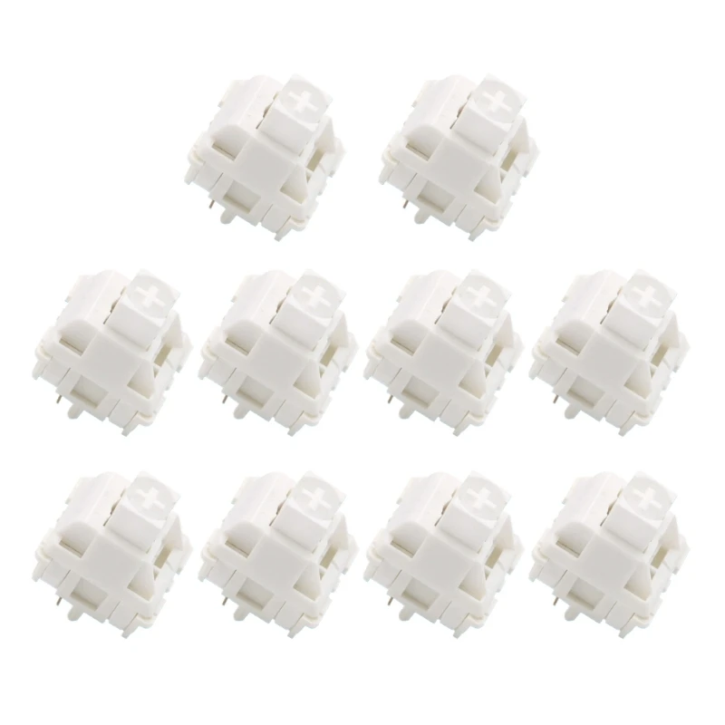 

Linear Switches 5Pin Dustproof White Marble Switches for DIY Mechanical Keyboard Dropship