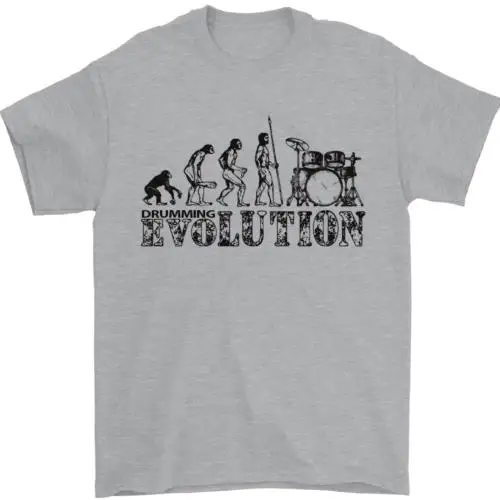 

Evolution of Drums Mens T-Shirt 100% Cotton