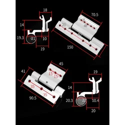1PCS Aluminum Alloy Heavy-duty Three Wing Bridge Cutoff Aluminum Door and Window Hinge Hardware Accessories
