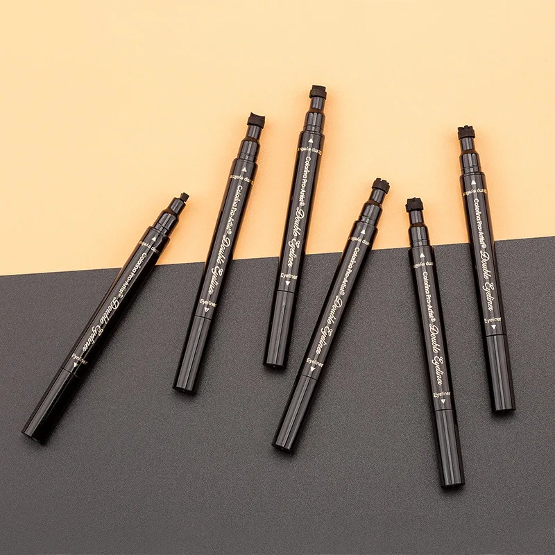 Trucco che vende Eyeliner asciutto a tutta velocità sigillo a doppia testa impermeabile facile sul trucco Eyeliner prezzo piatto cosmetici