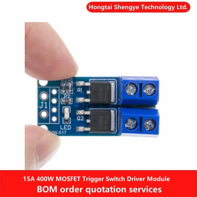 15A 400W MOSFET Trigger Switch Driver Module PWM Voltage Regulator Control Panel Adjustment Electronic Switch Control Panel