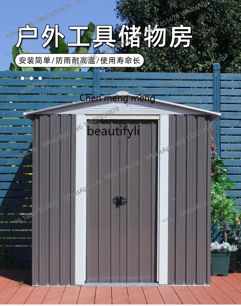 New arrive newOutdoor storage tool room Garden courtyard utility house Mobile storage board room Outdoor