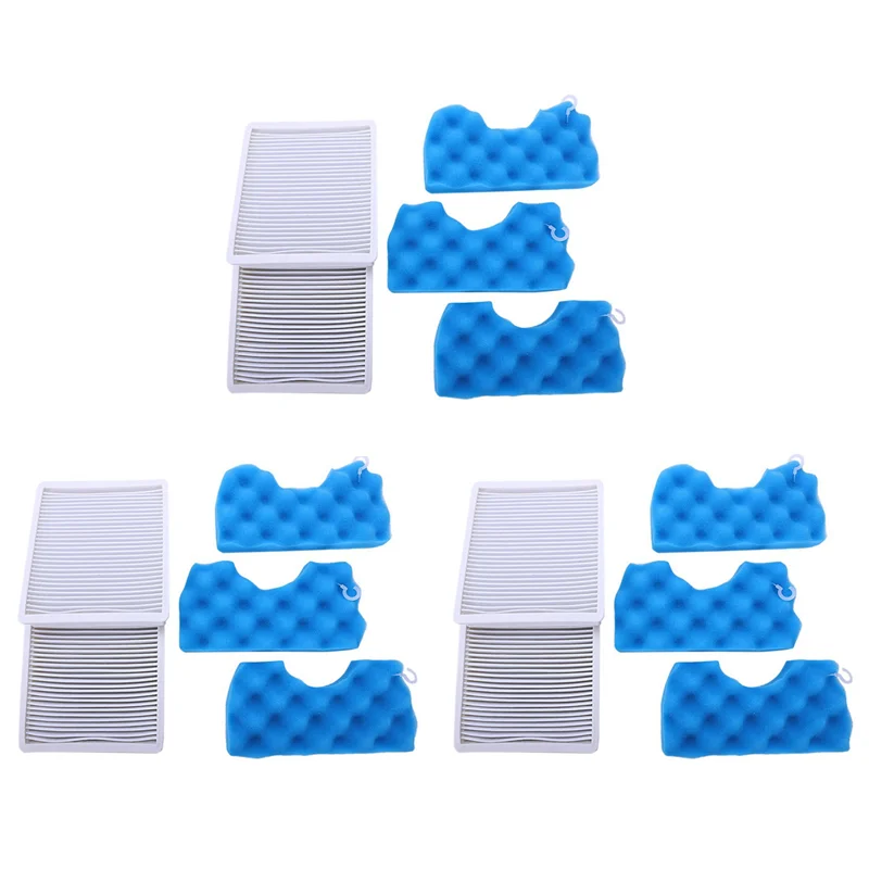 

BAAN-6X Vacuum Cleaner Dust Filter Hepa Filter + 9Xset Of Filter Cotton For Sc4300 Sc4470 White Vc-B710W