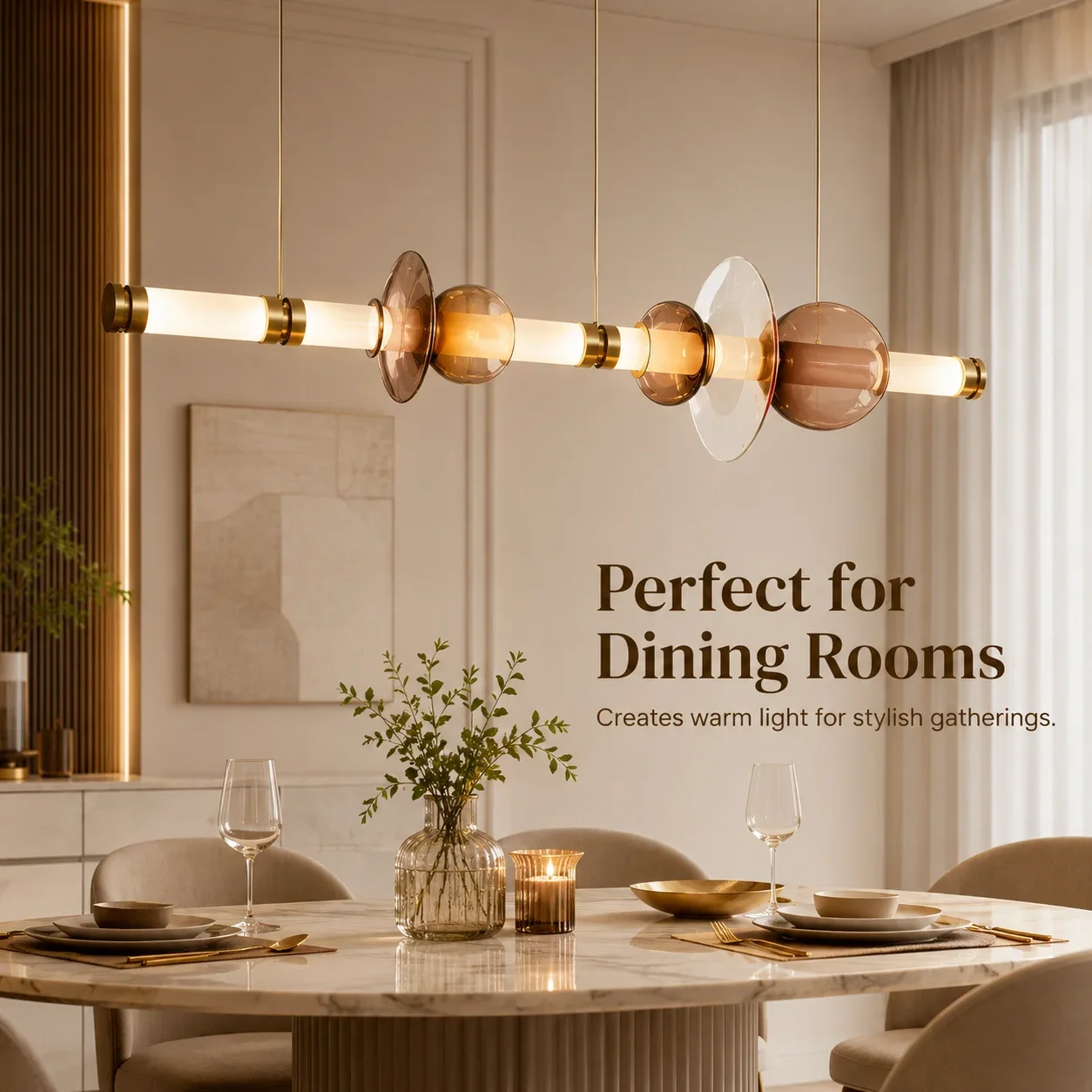 2027 Designer Pendant Lights Restaurant Kitchen Living Room Glass LED Lamps Ceiling Suspension Lamp Decor