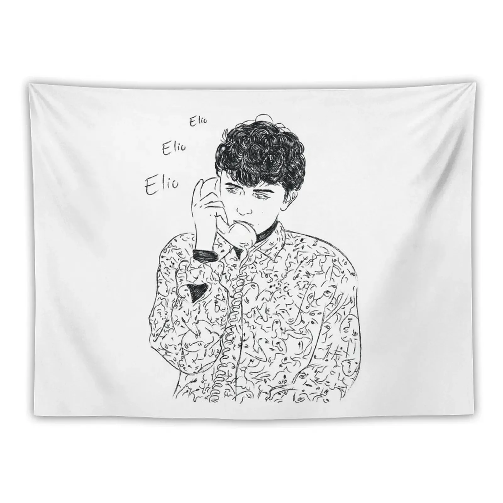 Call Me By Your Name - Elio Elio Elio Tapestry Custom Wall Hanging Wall Tapestry