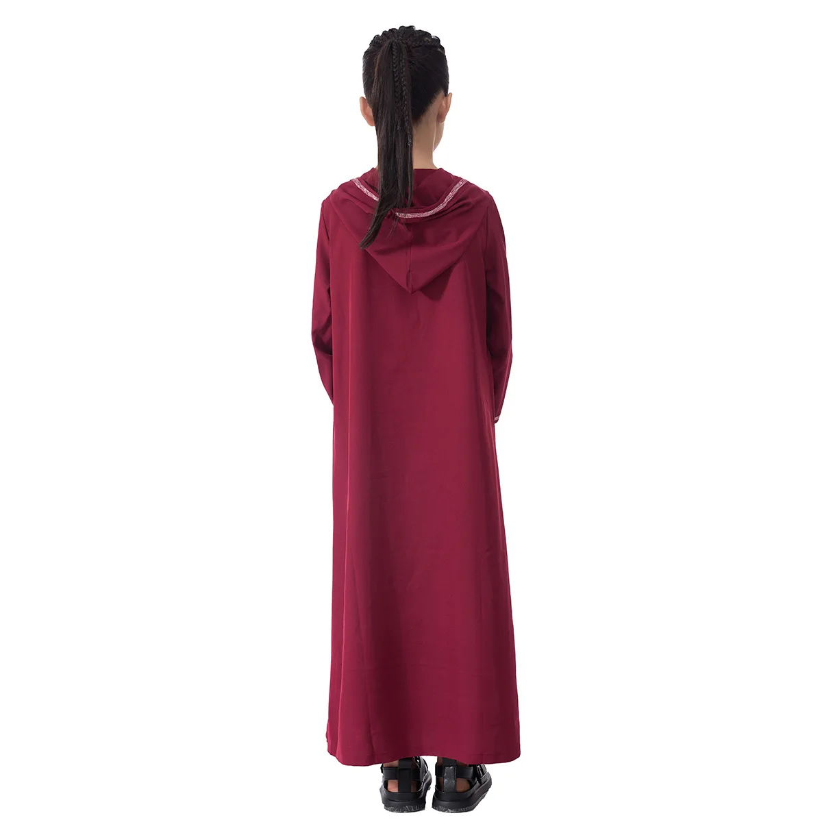 Abayas brodés pour filles musulmanes enfants robe à capuche Eid Djellaba nouveau caftan marocain turquie Kebaya Ramadan Islam Jalabiya Caftan
