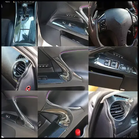 렉서스 IS250 IS300 2006 2007 2008 2009 2010 2011 좌핸들 차량용 자동차 스티커 도어 팔걸이 기어 에어벤트 액세서리