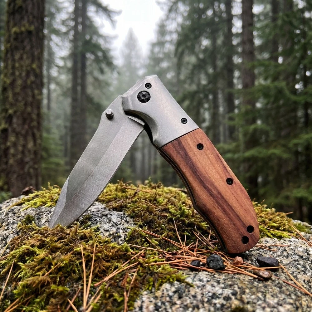 DA51 Ferramentas Multifuncionais Duráveis para Camping, Escalada na Selva, Ferramentas Utilitárias para Pesca, Facas Portáteis de Alta Dureza, Faca Dobrável para Atividades ao Ar Livre