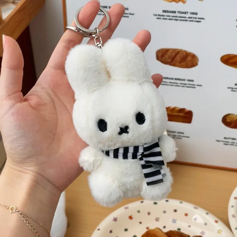 Simpatici pendenti in peluche di coniglio Miffy, mini bambole di cartone animato, zaini scolastici, borse, pendenti, portachiavi, regali per coppie