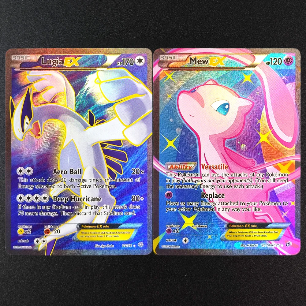 

Самодельные коллекционные флеш-карты PTCG (английская версия) с персонажами: Лугия, Мью, Лукарио, Гиратина, Генгар, Бластойз, Чаризард. Коллекция EX. Аниме-игра. Карточная игрушка.