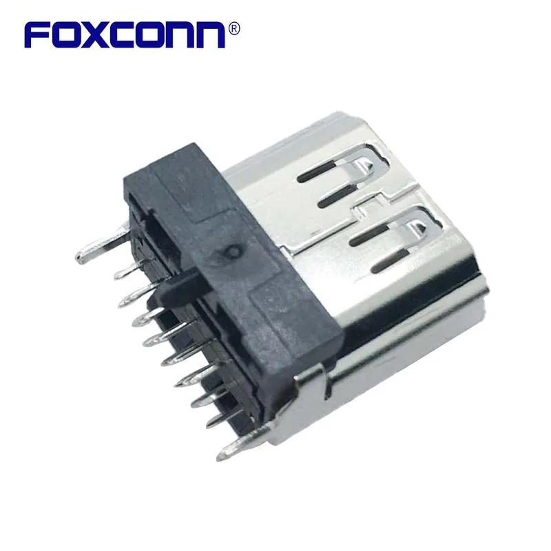 Foxconn QJ01191-WFK1-4F Vertical HDMI 19Pin Matrixes DIP Pin Connector