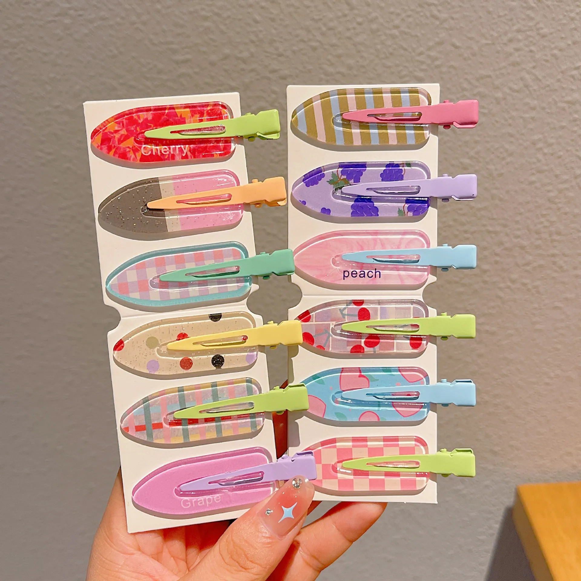 

10PCS Candy Color Seamless Hair Clips No Bend Hairpin No Crease Acrylic Barrettes Fixed Hair Clip Makeup Hair Styling Bang Clip