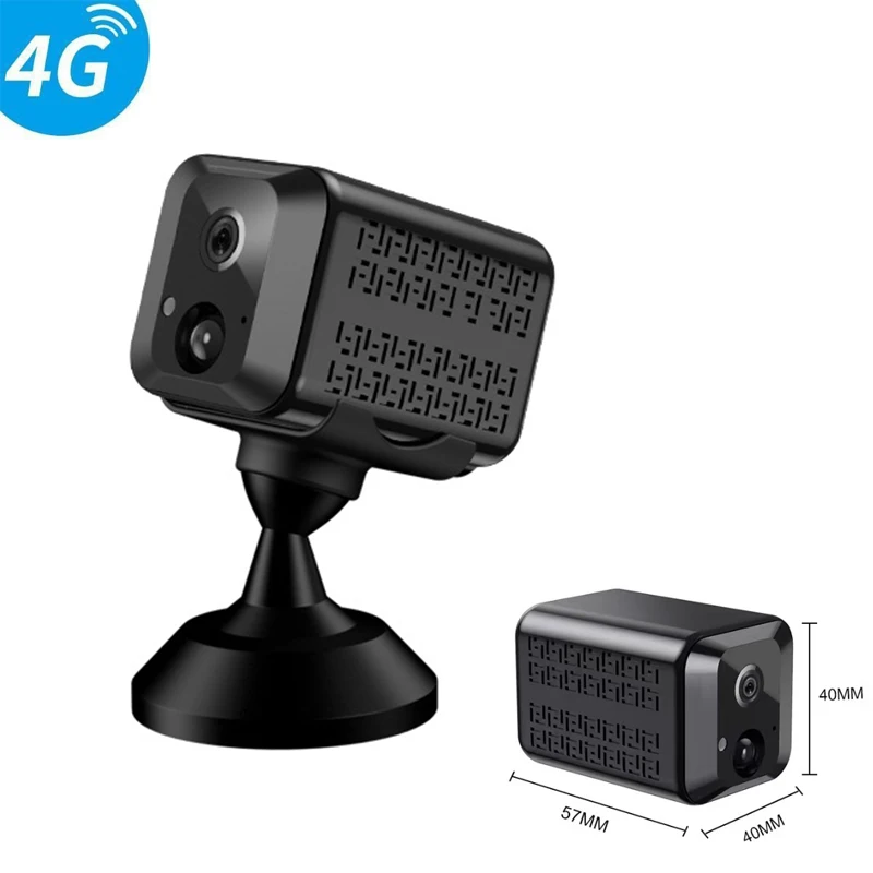 

4G 4MP Mini Camera PIR Motion Detection Remote Monitoring 1500mAh Battery Home Security Surveillance Camera IR Night Vision