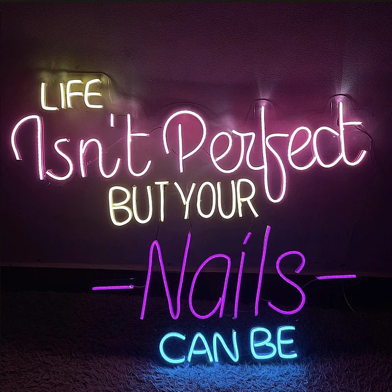 Nail Studio Costom Sign Neon Outdoor Indoor Business Lighting Neon Sign Enseigne Led Store Shop Decor 12V Acrylic 24 Hours