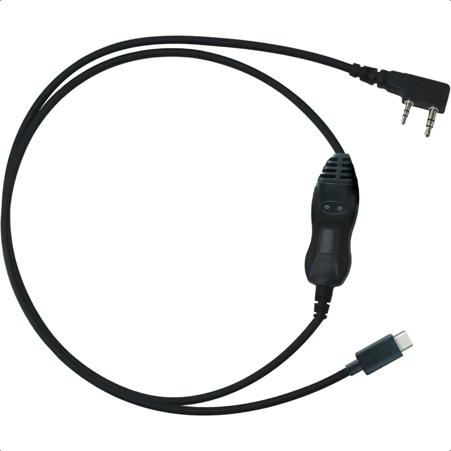 كابل برمجة PC03 USBC شرائح FTDI لأجهزة الراديو Baofeng وKenwood K1 2 Pin TwoWay المتوافقة مع Windows وLinux Easy