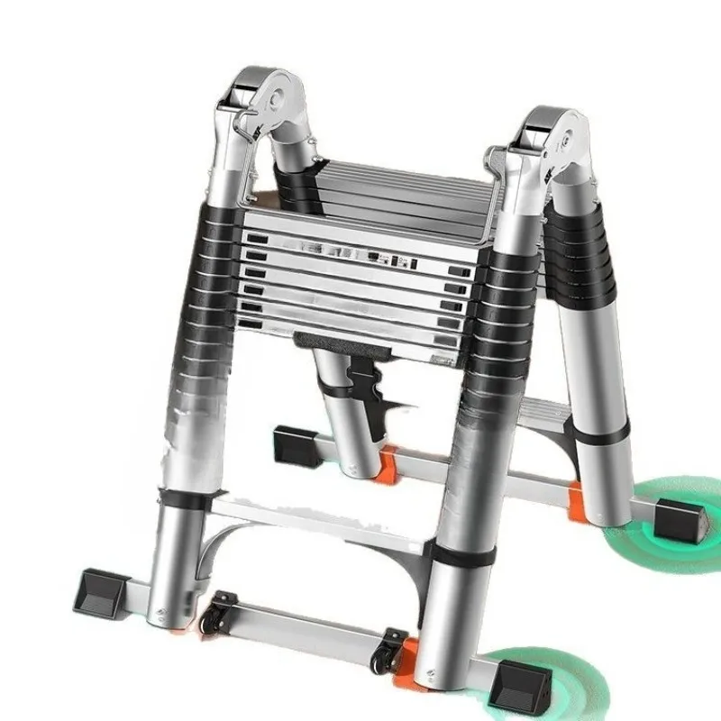 

Telescopic Household herringbone Portable engineering ladder Folding Thickened aluminum